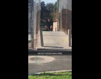 Collab BitchMP - Guy walking dancing across bridge black shorts chicken song