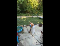 Collab BitchMP - Woman throwing duck in pool 