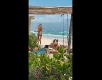 Montage of Female and Male Models in Tulum