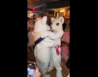 Rat Prom King and Queen sharing dace