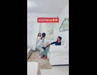 Mom dances for dad until kid comes 