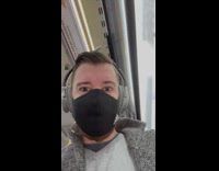 train announcement over intercom sounds like alien