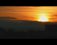 Sunset and clouds timelapse video