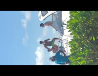 Two men tiktok dance briefs boat yacht