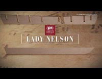 Guy makes lady nelson boat wood model 