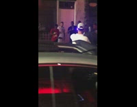 Pt. 2 Guy gets into fight in front of club with pants pulled down and shows naked butt