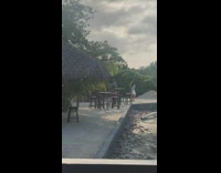 Two ladies dance to music on vacation