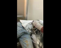 Drunk white shirt guy falls in bathtub