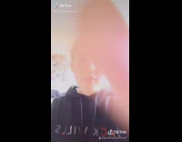 Girl uses tiktok transition changes sweater blazer 