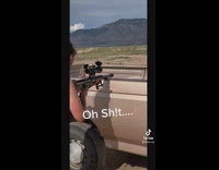 Collab VIBES - Lady shoots bullet through barrier 