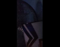 Straw in cup moves from the electric fan wind