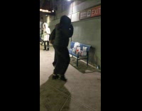 Phone on ground recording dance two girls