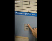 Fake charger outlet prank on coworker in office 