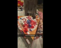 Pet monkey angry nothing is in red cup