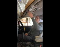 Guy tries to start diy car 