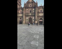 Two guys not sync dance old church