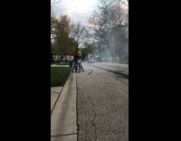 White helmet guy falls backwards dirt bike 