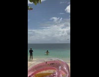 Woman swimsuit lay on transparent boat beach part 3