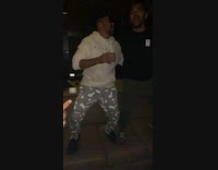 Drunk guy dance falls on the table