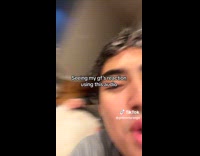 Man teasing girlfriend and got mad 