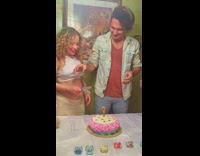 Dad reacts to finding out gender of baby 