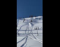 Snowmobile climb mountain fails flip roll over snow