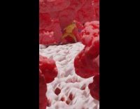 Orange bodysuit guy dances on corona virus 