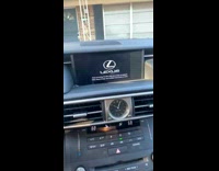 Lexus car start up screen cat finger meme 