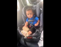 Collab ClipsIG - Baby on car seat gives weird look