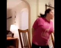 Collab BitchMP - Mom pink shirt throws plate of food rapping dancing