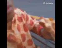 Pizza onesie guy eats pizza papa johns 