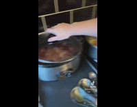 Woman shows off her cooking for Christmas 