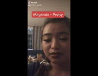 Girl forgets how to say pretty 