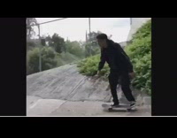 Two guys skateboard tricks fail curb