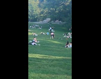 Collab WINY - Guys plays sumo wrestling at central park