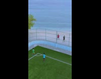 Guys plays volleyball and soccer on field and beach 