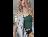 Collab BitchMP - Girl with dog carrier dog 