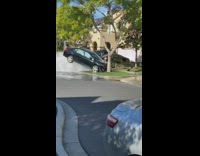 Collab BitchMP - Car stuck on top of broken fire hydrant 