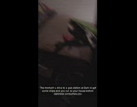 Running home with bag of chips