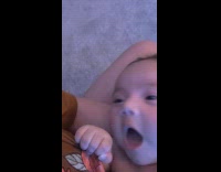 Collab ClipsIG - Baby talk to mom pull brown shirt