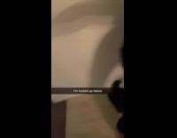 Drunk guy lays on floor passed out