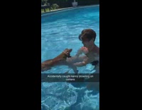 Collab BitchIG2 - Grandma pretending to drown dog learning to swim 