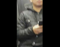 Person recording accidentally turns on flash, records guy with big hair 