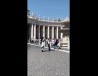Woman dance video in front of fountain
