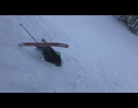 Guy on skis screams my nuts