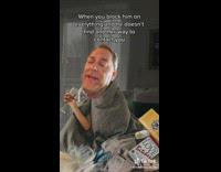 Man Sings with Filter and Face Cropped Out  