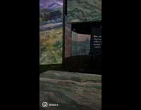 Couple in room with art projected everywhere 