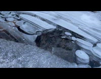 Submitter shows rare strange ice formation