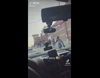 Driver pretends to shoot outside Staples 