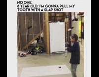 Hockey puck loose tooth fail 